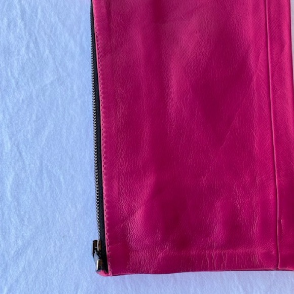Marcell Von Berlin Pink Leather Pants - Picture 2 of 7